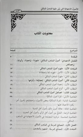 الأصول الإجتهادية التي يبنى عليها المذهب المالكي. تأليف: د. حاتم باي