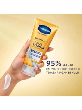 فازلين جلوتا فيتامين سيروم واقي شمس 180 مل - Vaseline Healthy Bright Gluta Vitamin Sunscreen Serum SPF30 PA++ 180ml