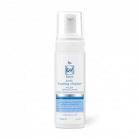 كيو في فيس منظف رغوي لطيف 150 مل - QV Face Gentle Foaming Cleanser 150ml