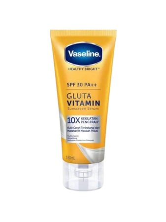 فازلين جلوتا فيتامين سيروم واقي شمس 180 مل - Vaseline Healthy Bright Gluta Vitamin Sunscreen Serum SPF30 PA++ 180ml