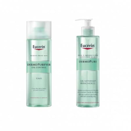 يوسرين مجموعة العناية لتنظيف وتنقية البشرة غسول وتونر 200 مل