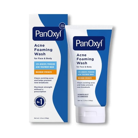 بان أوكسيل غسول رغوي لعلاج حب الشباب 10% بنزويل بيروكسيد 156 جم - PanOxyl Acne Foaming Wash 10% Benzoyl Peroxide 156g