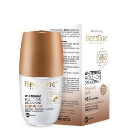 مزيل عرق بيزلين رول أون للتفتيح عود عربي 48 ساعة 50 مل - Beesline Whitening Roll-On Deodorant Arabian Oud 48H 50ml
