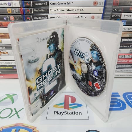 PS3 tom clancy's ghost recon advanced warfighter 2 يوجد اثار ماء بالغلاف الخارجي