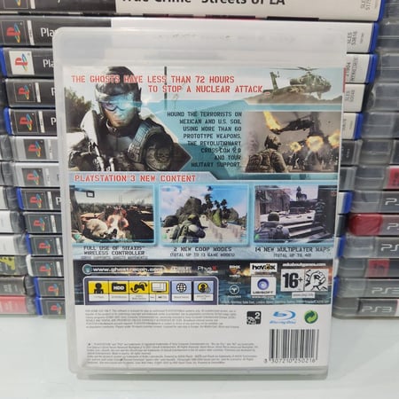 PS3 tom clancy's ghost recon advanced warfighter 2 يوجد اثار ماء بالغلاف الخارجي