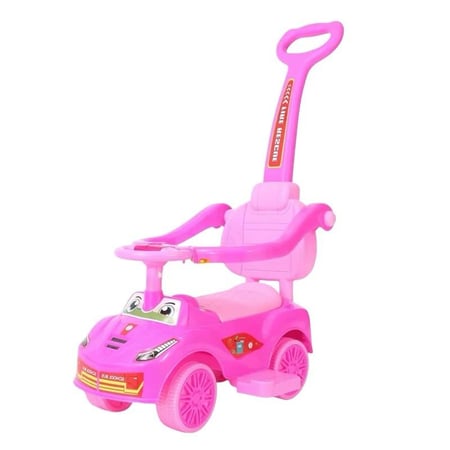 سيارة ركوب دفع للأطفال - وردي