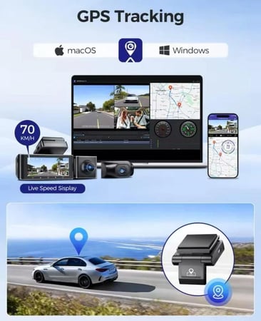 داش كام ازدوم AZDOME M550 MAX بدقة 4K