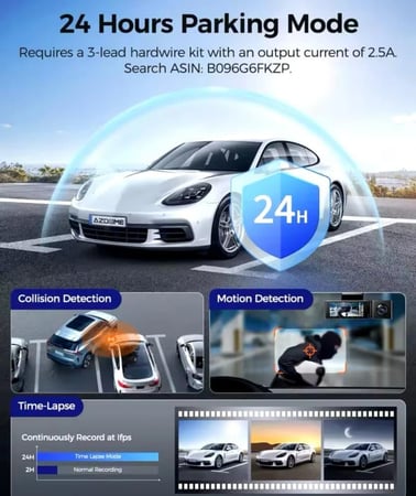 داش كام ازدوم AZDOME M550 MAX بدقة 4K