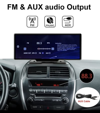 شاشة ذكية للسيارة بحجم 10 انش مع خيار الكاميرات