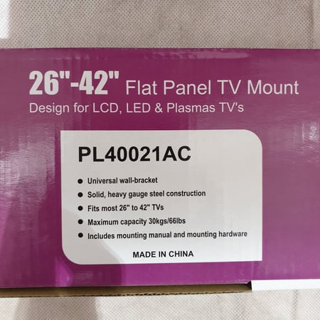 جيتون | حامل تلفزيون جداري 30-50 بوصة GETON | Flat TV Panel Television Wall Holder