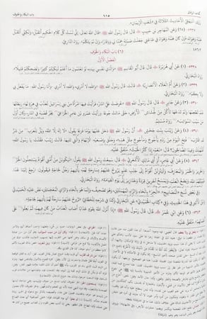 مشكاة المصابيح تأليف الإمام المحدث محمد بن عبدالله الخطيب التبريزي مع حاشية السهارنفوري للعلامة المحدث أحمد علي السهارنفوري وفي بدايته مقدمة في مصطلحات علم الحديث للشيخ المحدث عبدالحق الدهلوي وفي نهايته الإكمال في أسماء الرجال للخطيب التبريزي 2/1