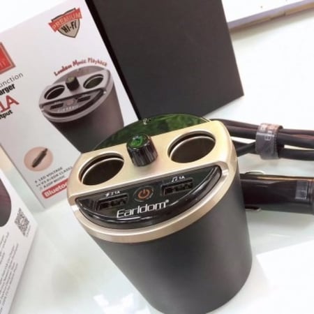 شاحن جوال مدخل ولاعة للسيارة مع ميزات عديدة موديل M21