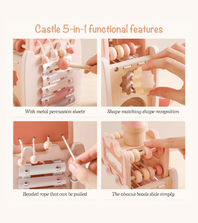 wooden castle toy-لعبة القلعة الخشبية