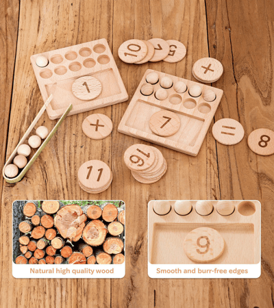 math toy - لعبة الحساب الخشبية