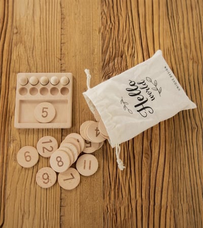 math toy - لعبة الحساب الخشبية