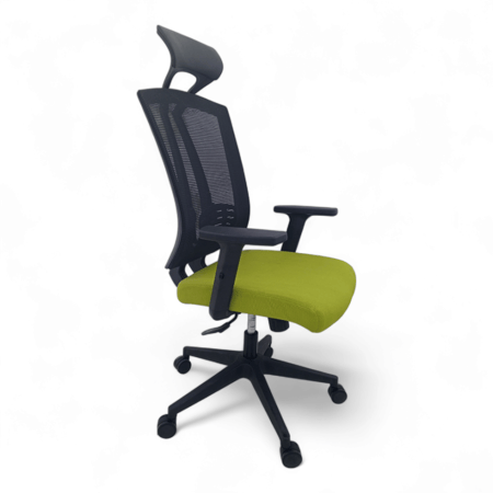 كرسي دوار ظهر شبك أخضر