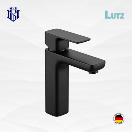 خلاط مغسلة لوتز أسود  ألماني ماركس بمقبض واحد موديل - ضمان 5 سنوات