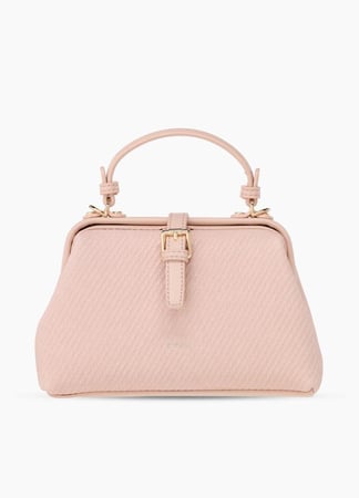 شنطة جلد مطفي مجعد نسائي من ستيفانو