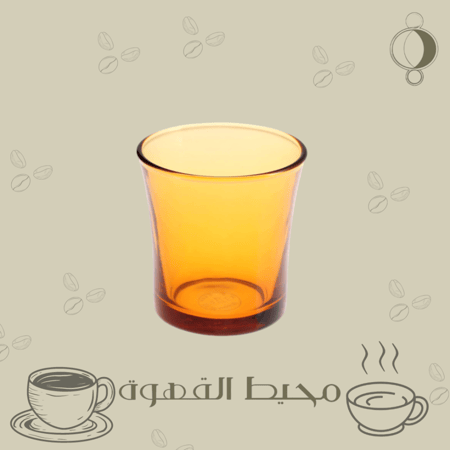 كوب زجاجي كهرمان 160 مل