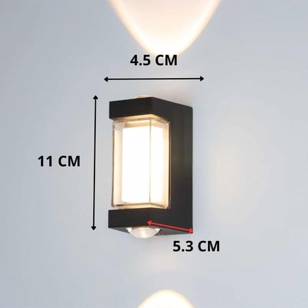 اضاءة جداري خارجي ليد موديل 7334SWW انارة اصفر