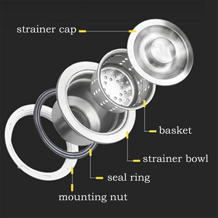 حوض مجلى مطبخ ستيل للرخام حوضين