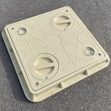 غطاء خزان فيبر 60 في 60 ملون