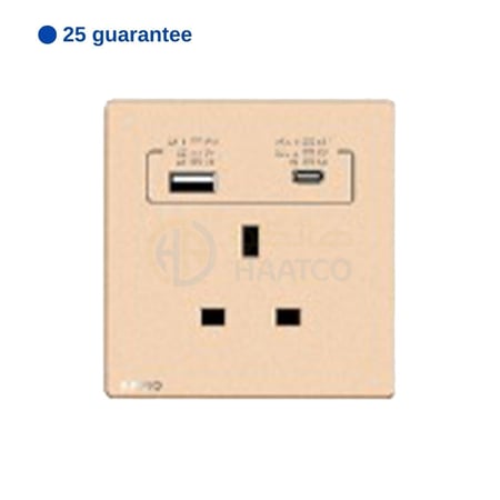 اوبل فيش 13 أمبير مع منفذين USB و Type C