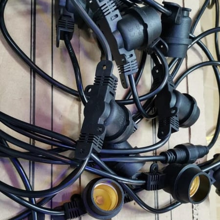 عقد انارة زينة 10 متر 10 لمبات هولدر ووتر بروف