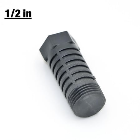 غطاء بلاستيكي أسود بمقاس ½ بوصة مخصص للتجربة