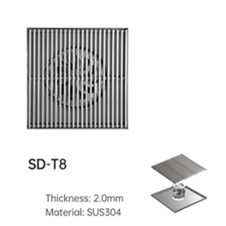 تصميم صفاية تصريف مياه فتحة 4 بوصة - ستانلس ستيل مقاوم للصدأ