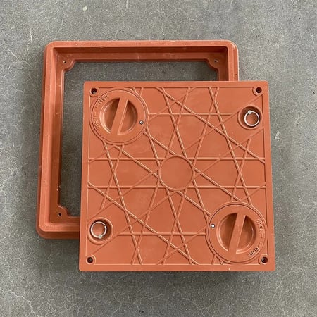 غطاء تفتيش فيبر 80 في 80 ملون