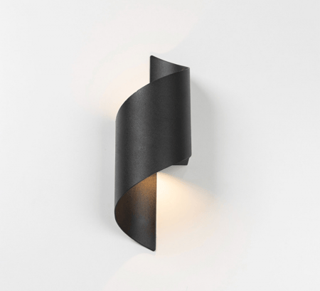 ابليك خارجي ليد اسود حلزوني إيطار اسود - هاتكو