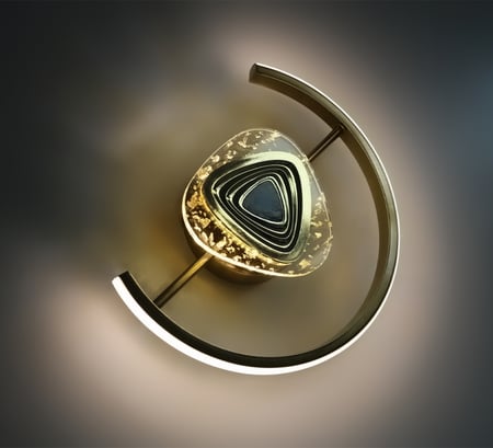 مصباح حائط راقي مودرين هيكل ذهبي