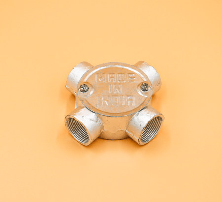 قسام كهرباء سقف  اربعة فتحة حديد هندي