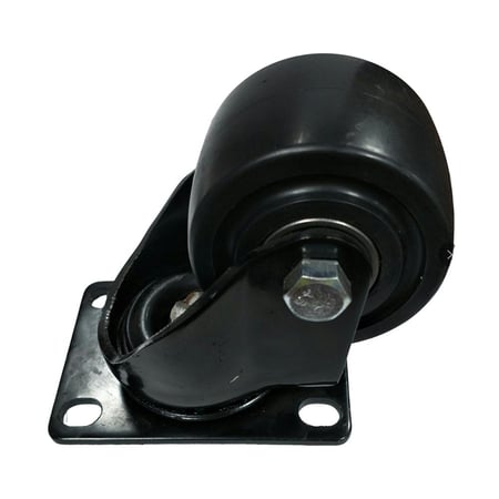 عجلة كاستر بلاستيك أسود متحرك 360  للعربات والمعدات – متعدد المقاسات