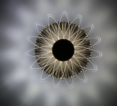 مصباح جدار راقي ذهبي متعدد الانارة