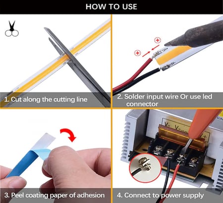 شريط إضاءة لاصق LED - وندرفل