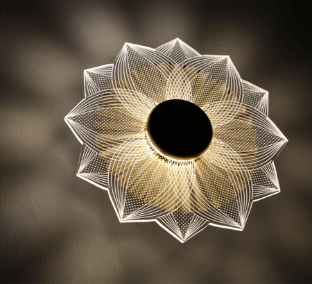 ابليك جداري  مصباح جداري ذهبي