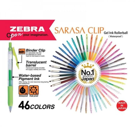 SARASA Clip, ZEBRA, Pens, اقلام جيل , ساراسا, زيبرا, قرطاسية