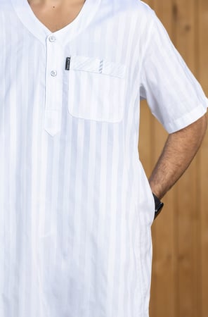 ثوب رجالي صيفي -  الفخامة والراحة في إطلالة واحدة