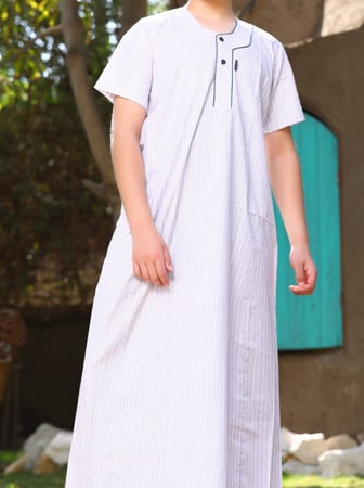 ثوب ولادي قرنفل 16 ( قطن 65% )