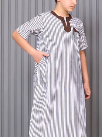 ثوب ولادي قرنفل 19 ( قطن 65% )