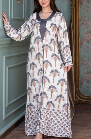 جلابية نسائية حرير 25  (قطن 65%)