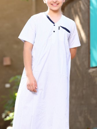 ثوب ولادي قرنفل 15 ( قطن 65% )