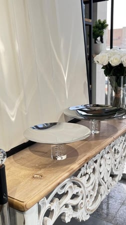 تقديمة ستيل قاعدة اكريلك