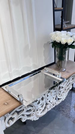 صينية ستيل تركي ثلجي 33*49سم