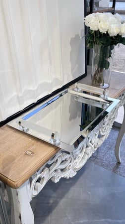 صينية ستيل تركي ثلجي 33*49سم