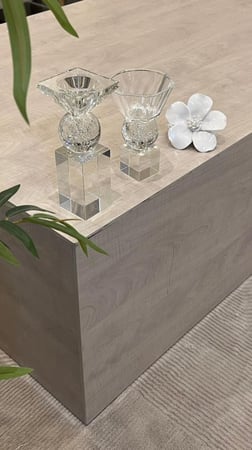 طقم مبخرة كرستال تركي  شفاف 1