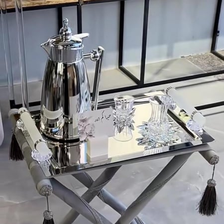 صينية ستيل تركي ثلجي 33*49سم