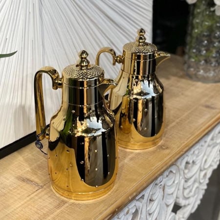 طقم ترامس ضيافة ذهبي